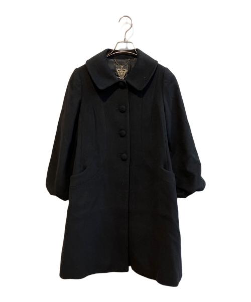 Jane Marple（ジェーンマープル）Jane Marple (ジェーンマープル) カシミヤブレンドコート　T-1032 ブラック サイズ:Ｍの古着・服飾アイテム