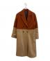 PS Paul Smith（ＰＳポールスミス）の古着「バイカラーダブルチェスターコート　SC.PS.NW.0130」｜ブラウン×ベージュ