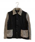 tricot COMME des GARCONSトリココムデギャルソン）の古着「切替しニット ジャケット」｜ブラック