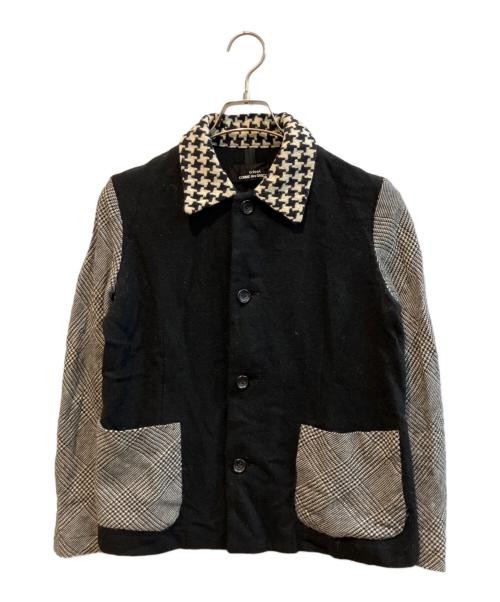 tricot COMME des GARCONS（トリココムデギャルソン）tricot COMME des GARCONS (トリココムデギャルソン) 切替しニット ジャケット ブラック サイズ:Freeの古着・服飾アイテム