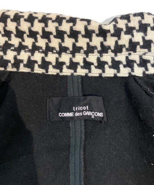 tricot COMME des GARCONS（トリココムデギャルソン）tricot COMME des GARCONS (トリココムデギャルソン) 切替しニット ジャケット ブラック サイズ:Freeの古着・服飾アイテム