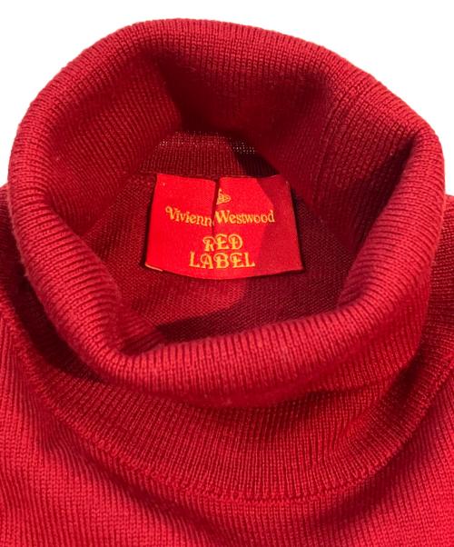 Vivienne Westwood RED LABEL（ヴィヴィアンウエストウッドレッドレーベル）Vivienne Westwood RED LABEL (ヴィヴィアンウエストウッドレッドレーベル) ハイネックニット　D-HG1118 6116M レッド サイズ:Sの古着・服飾アイテム