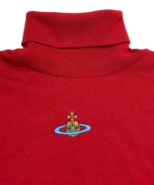 Vivienne Westwood RED LABEL（ヴィヴィアンウエストウッドレッドレーベル）Vivienne Westwood RED LABEL (ヴィヴィアンウエストウッドレッドレーベル) ハイネックニット　D-HG1118 6116M レッド サイズ:Sの古着・服飾アイテム