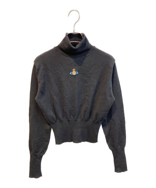 Vivienne Westwood RED LABEL（ヴィヴィアンウエストウッドレッドレーベル）Vivienne Westwood RED LABEL (ヴィヴィアンウエストウッドレッドレーベル) タートルネックニット　356-13005 ブラック サイズ:Sの古着・服飾アイテム