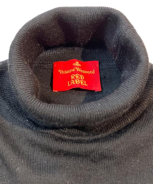 Vivienne Westwood RED LABEL（ヴィヴィアンウエストウッドレッドレーベル）Vivienne Westwood RED LABEL (ヴィヴィアンウエストウッドレッドレーベル) タートルネックニット　356-13005 ブラック サイズ:Sの古着・服飾アイテム