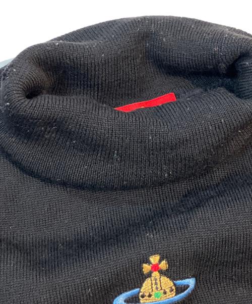 Vivienne Westwood RED LABEL（ヴィヴィアンウエストウッドレッドレーベル）Vivienne Westwood RED LABEL (ヴィヴィアンウエストウッドレッドレーベル) タートルネックニット　356-13005 ブラック サイズ:Sの古着・服飾アイテム