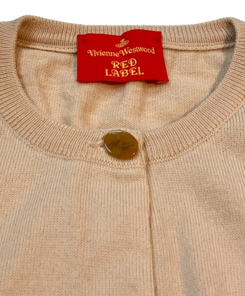 Vivienne Westwood RED LABEL（ヴィヴィアンウエストウッドレッドレーベル）Vivienne Westwood RED LABEL (ヴィヴィアンウエストウッドレッドレーベル) 丸首カーディガン ベージュ サイズ:Mの古着・服飾アイテム