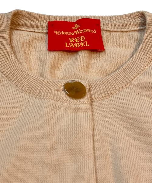 Vivienne Westwood RED LABEL（ヴィヴィアンウエストウッドレッドレーベル）Vivienne Westwood RED LABEL (ヴィヴィアンウエストウッドレッドレーベル) 丸首カーディガン ベージュ サイズ:Mの古着・服飾アイテム