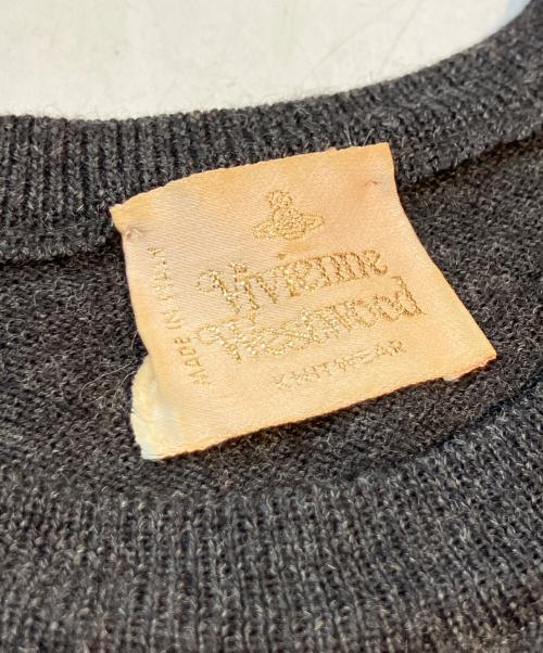 Vivienne Westwood（ヴィヴィアンウエストウッド）Vivienne Westwood (ヴィヴィアンウエストウッド) 半袖ニット グレー サイズ:Mの古着・服飾アイテム