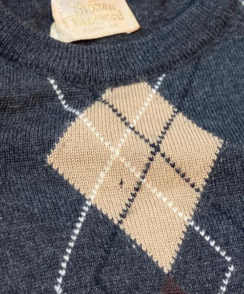 Vivienne Westwood（ヴィヴィアンウエストウッド）Vivienne Westwood (ヴィヴィアンウエストウッド) 半袖ニット グレー サイズ:Mの古着・服飾アイテム
