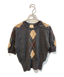 Vivienne Westwood（ヴィヴィアンウエストウッド）の古着「半袖ニット」｜グレー