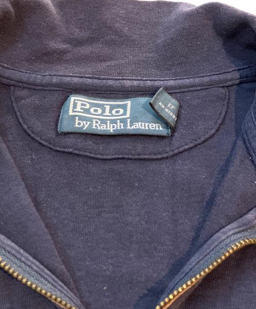 POLO RALPH LAUREN（ポロ・ラルフローレン）POLO RALPH LAUREN (ポロ・ラルフローレン) ビッグポニーハーフジップスウェット ネイビー サイズ:Mの古着・服飾アイテム