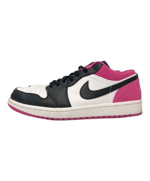 NIKE（ナイキ）NIKE (ナイキ) ローカットスニーカー/Air Jordan 1 Low ブラック×ピンク/Black×White サイズ:27の古着・服飾アイテム