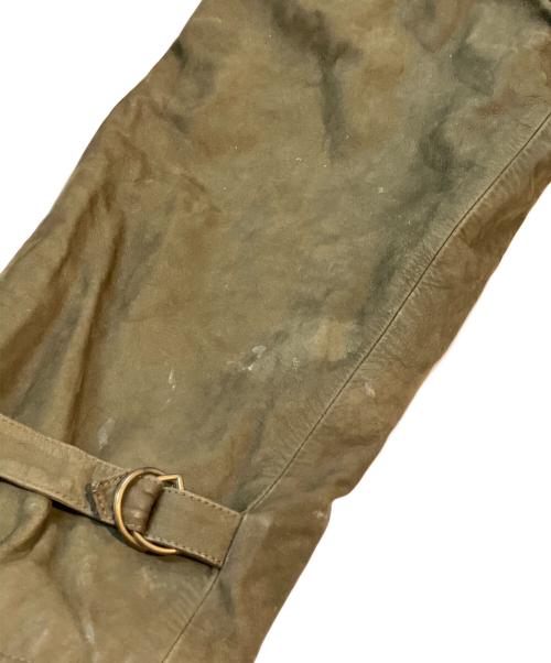 USED（USED）USED (USED) レザージャケット カーキ サイズ:Mの古着・服飾アイテム