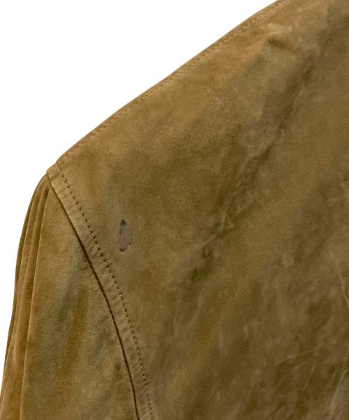 USED（USED）USED (USED) レザージャケット カーキ サイズ:Mの古着・服飾アイテム