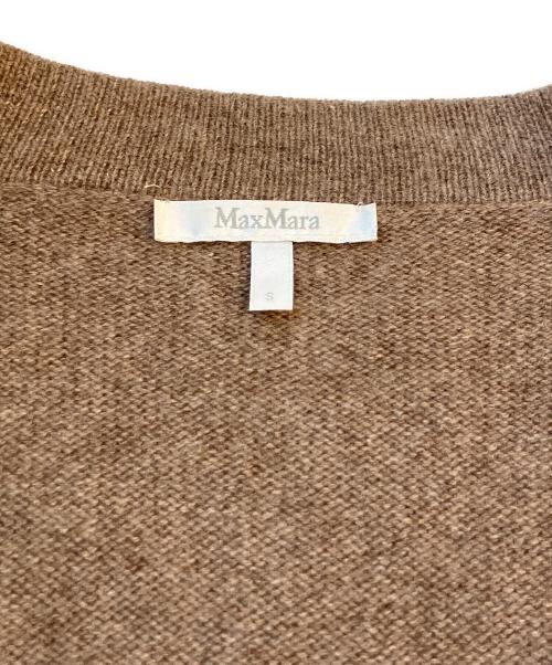 MaxMara（マックスマーラ）MaxMara (マックスマーラ) カシミヤニットカーディガン ブラウン サイズ:Ｓの古着・服飾アイテム