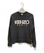 KENZOケンゾー）の古着「ロゴ刺繍スウェット」｜ブラック