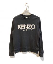 KENZO（ケンゾー）の古着「ロゴ刺繍スウェット」｜ブラック