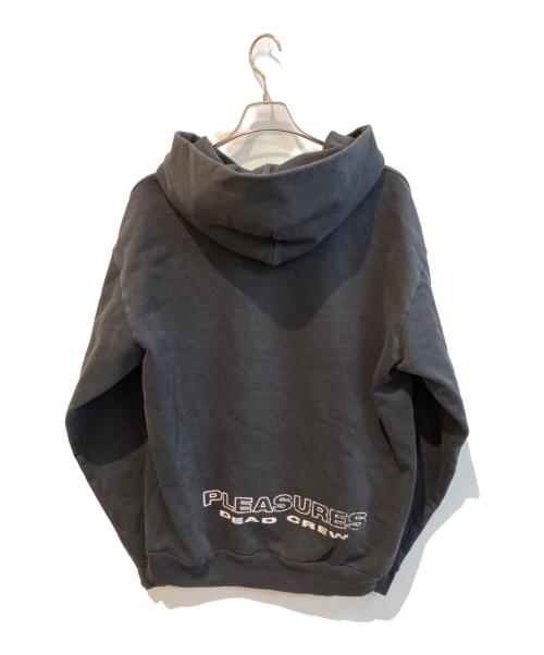 PLEASURES（プレジャーズ）PLEASURES (プレジャーズ) スカルプリントプルオーバーパーカー ブラック サイズ:Lの古着・服飾アイテム