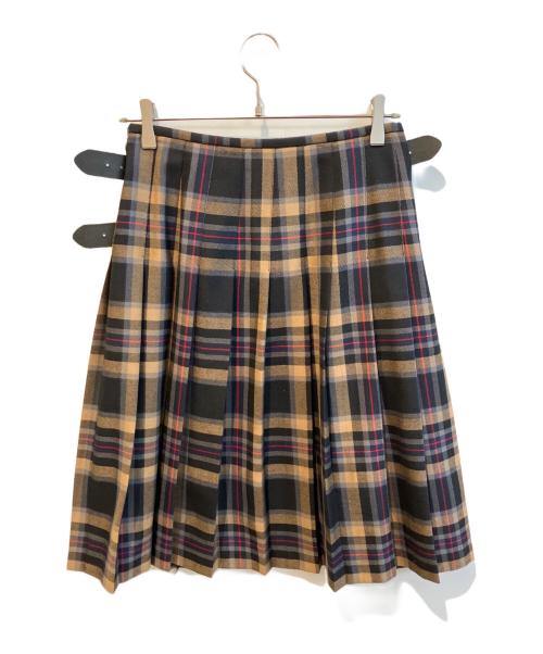 O'NEIL OF DUBLIN（オニールオブダブリン）O'NEIL OF DUBLIN (オニールオブダブリン) キルトスカート ベージュ サイズ:38の古着・服飾アイテム