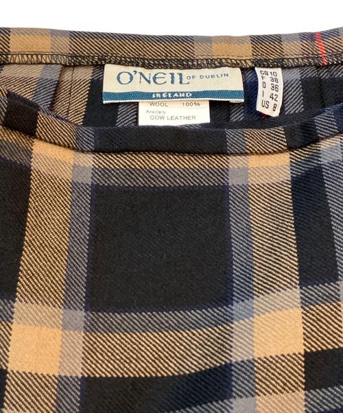 O'NEIL OF DUBLIN（オニールオブダブリン）O'NEIL OF DUBLIN (オニールオブダブリン) キルトスカート ベージュ サイズ:38の古着・服飾アイテム