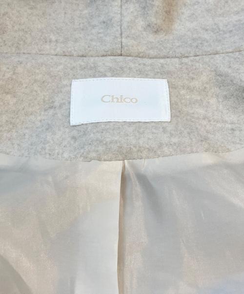 chico（チコ）chico (チコ) ファー付きフード襟マルチwayケープコート　CHZ1052408A0003 ベージュ サイズ:freeの古着・服飾アイテム