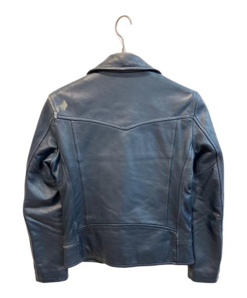 JACKROSE（ジャックローズ）JACKROSE (ジャックローズ) ダブルライダースジャケット ネイビー サイズ:2の古着・服飾アイテム
