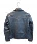 JACKROSE (ジャックローズ) ダブルライダースジャケット ネイビー サイズ:2：7000円