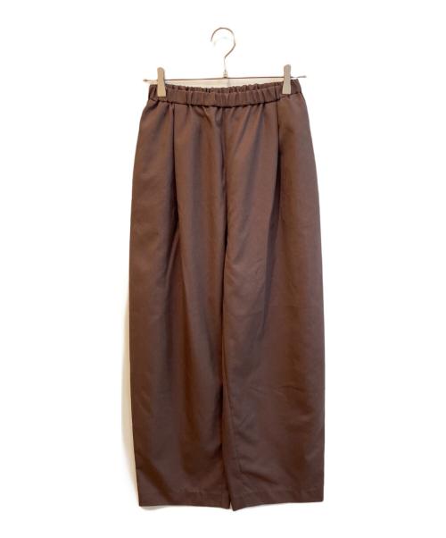 HeRIN.CYE（ヘリンドットサイ）HeRIN.CYE (ヘリンドットサイ) ワイドパンツ/Cocoon tuck pants　530JST31-0201 ブラウン サイズ:36の古着・服飾アイテム