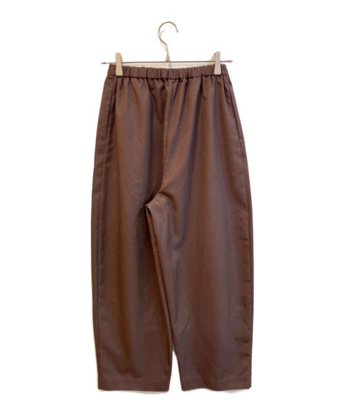 HeRIN.CYE（ヘリンドットサイ）HeRIN.CYE (ヘリンドットサイ) ワイドパンツ/Cocoon tuck pants　530JST31-0201 ブラウン サイズ:36の古着・服飾アイテム