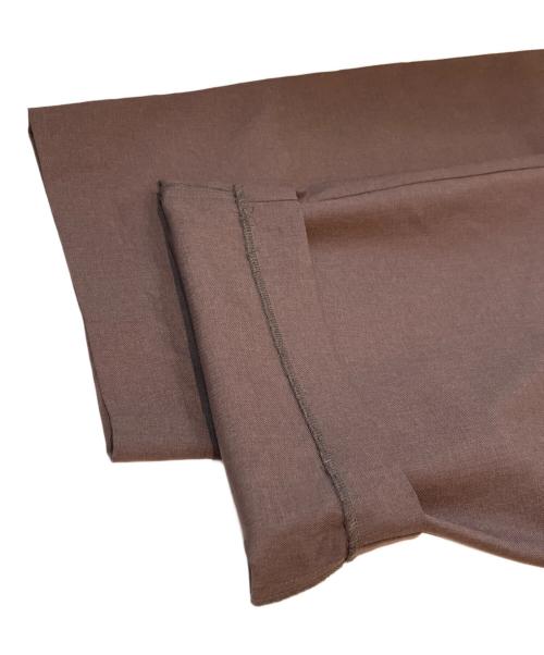 HeRIN.CYE（ヘリンドットサイ）HeRIN.CYE (ヘリンドットサイ) ワイドパンツ/Cocoon tuck pants　530JST31-0201 ブラウン サイズ:36の古着・服飾アイテム