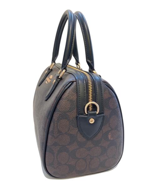 COACH（コーチ）COACH (コーチ) ミニボストンバッグ/ローアン サッチェル バッグ ブラウンの古着・服飾アイテム