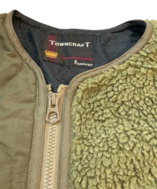 TOWN CRAFT（タウンクラフト）TOWN CRAFT (タウンクラフト) penneys (ペニーズ) ボアジャケット オリーブ サイズ:FREEの古着・服飾アイテム