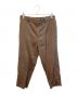 JIL SANDER（ジルサンダー）の古着「Straight Tapered Pants　PR JM IW 0509」｜ブラウン