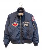AVIREXアヴィレックス）の古着「アメリカ空軍70周年記念タイプ MA-1ジャケット　	6172140」｜ネイビー