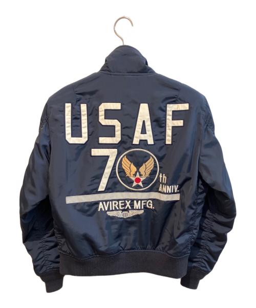 AVIREX（アヴィレックス）AVIREX (アヴィレックス) アメリカ空軍70周年記念タイプ MA-1ジャケット　	6172140 ネイビー サイズ:Mの古着・服飾アイテム
