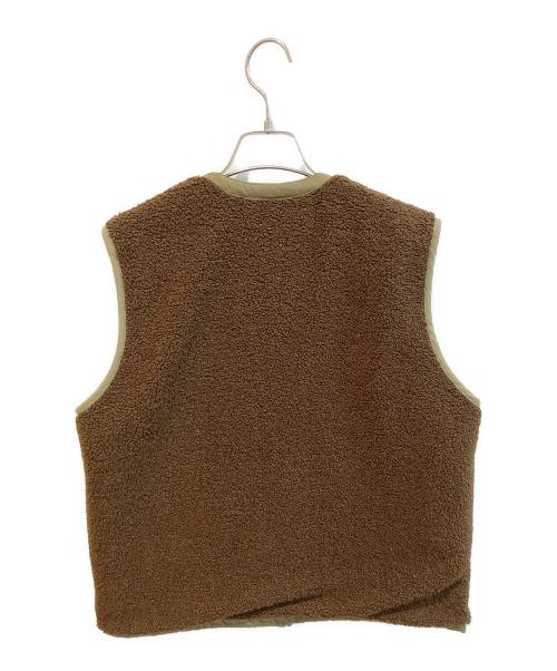 MARMARMAR（マーマーマー）MARMARMAR (マーマーマー) quilt reversible vest ブラウン サイズ:Freeの古着・服飾アイテム