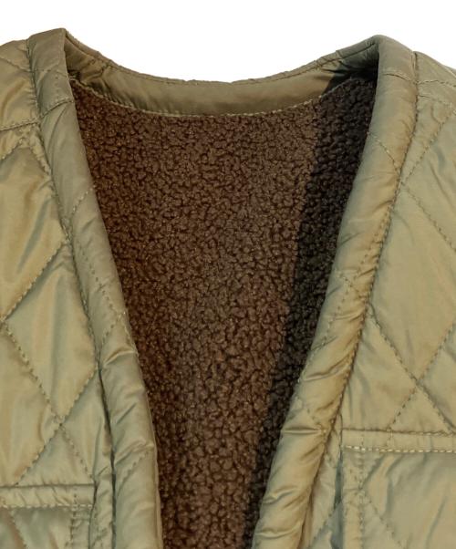 MARMARMAR（マーマーマー）MARMARMAR (マーマーマー) quilt reversible vest ブラウン サイズ:Freeの古着・服飾アイテム