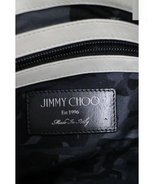 JIMMY CHOO（ジミーチュウ）JIMMY CHOO (ジミーチュウ) スタースタッズクラッチバッグ アイボリー 税抜 DEREK-MUQ-DARKSILVERGUNMETALの古着・服飾アイテム