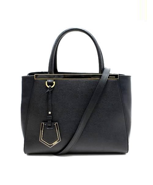 FENDI（フェンディ）FENDI (フェンディ) 2WAYショルダーバッグ ブラックの古着・服飾アイテム
