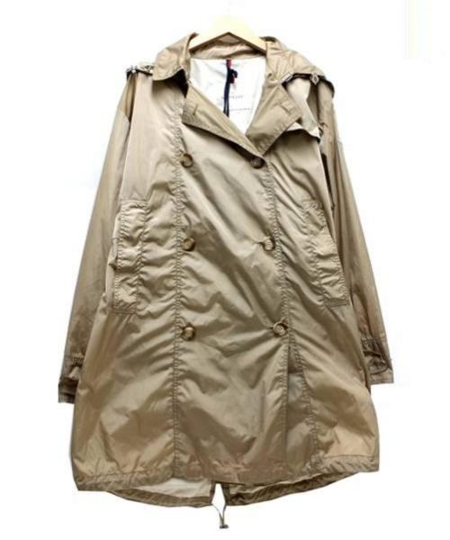 MONCLER（モンクレール）MONCLER (モンクレール) フード付ナイロンコート ベージュ サイズ:1 税抜の古着・服飾アイテム