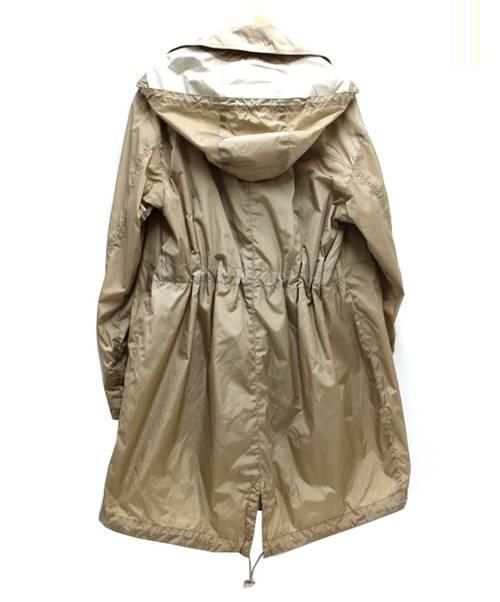 MONCLER（モンクレール）MONCLER (モンクレール) フード付ナイロンコート ベージュ サイズ:1 税抜の古着・服飾アイテム