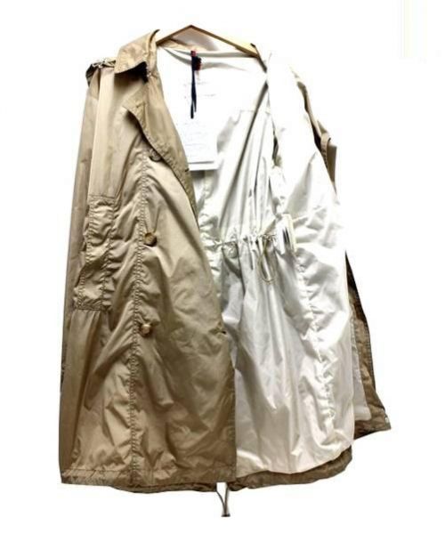 MONCLER（モンクレール）MONCLER (モンクレール) フード付ナイロンコート ベージュ サイズ:1 税抜の古着・服飾アイテム
