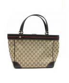 GUCCIグッチ）の古着「トートバッグ」｜ベージュ