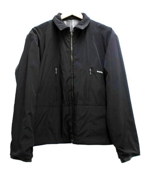 JIL SANDER（ジルサンダー）JIL SANDER (ジルサンダー) ナイロンレザーリバーシブルジャケット ブラック サイズ:46の古着・服飾アイテム