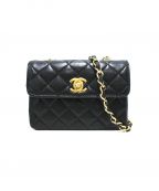 CHANELシャネル）の古着「ミニマトラッセチェーンバッグ」｜ブラック