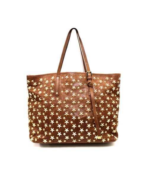JIMMY CHOO（ジミーチュウ）JIMMY CHOO (ジミーチュウ) スタッズトートバッグ 前後の古着・服飾アイテム