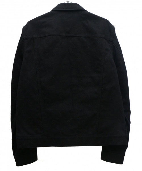 LOUIS VUITTON（ルイ ヴィトン）LOUIS VUITTON (ルイヴィトン) モノグラムデニムジャケット ブラック サイズ:50の古着・服飾アイテム