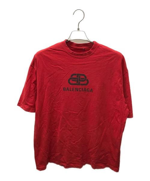BALENCIAGA（バレンシアガ）BALENCIAGA (バレンシアガ) BB Logo Tee レッド サイズ:Ｓの古着・服飾アイテム