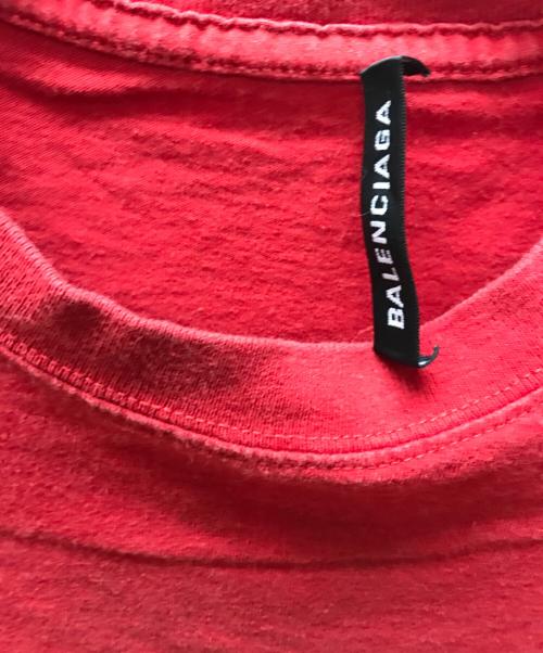 BALENCIAGA（バレンシアガ）BALENCIAGA (バレンシアガ) BB Logo Tee レッド サイズ:Ｓの古着・服飾アイテム
